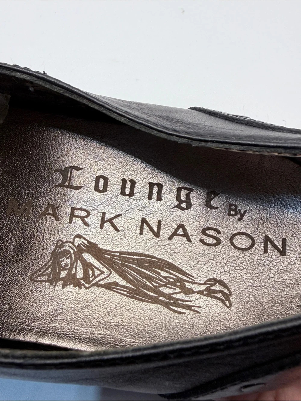 Mark Nason Lounge by Skechers Black Leather Slip-On Loafers Men’s Size 11